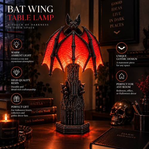 Bat Halloween Lamp By ELIZA